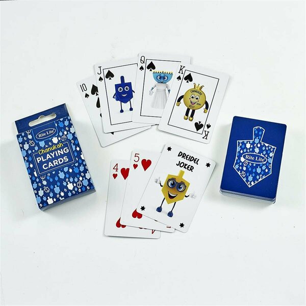 Rite Lite 2.75 x 4.5 in. Chanukah Playing Cards, Deck of 54 GAC-CARD